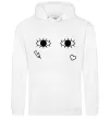 Мужская толстовка (худи) Очі блискавка сердечко Белый Мужская толстовка (худи) Очі блискавка сердечко Белый фото