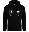Мужская толстовка (худи) Очі блискавка сердечко Черный Мужская толстовка (худи) Очі блискавка сердечко Черный фото