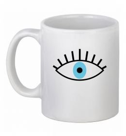 Чашка керамічна Око блакитне