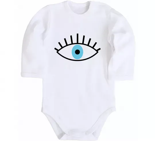 Детский боди Око блакитне Белый фото