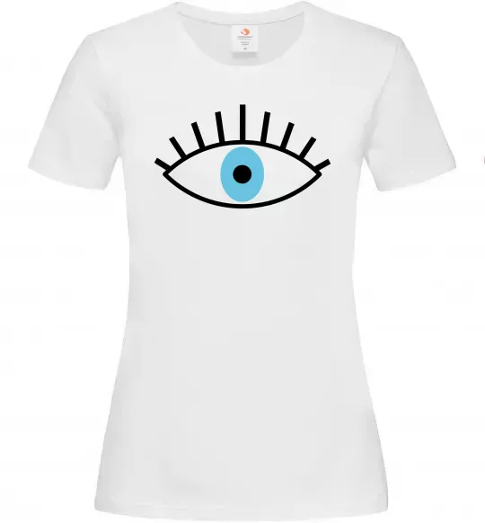 Женская футболка Око блакитне Белый фото