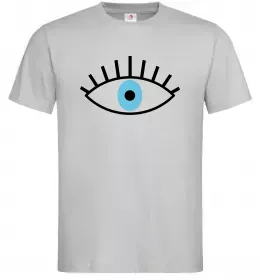 Чоловіча футболка Око блакитне Сірий фото