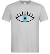 Мужская футболка Око блакитне Серый фото