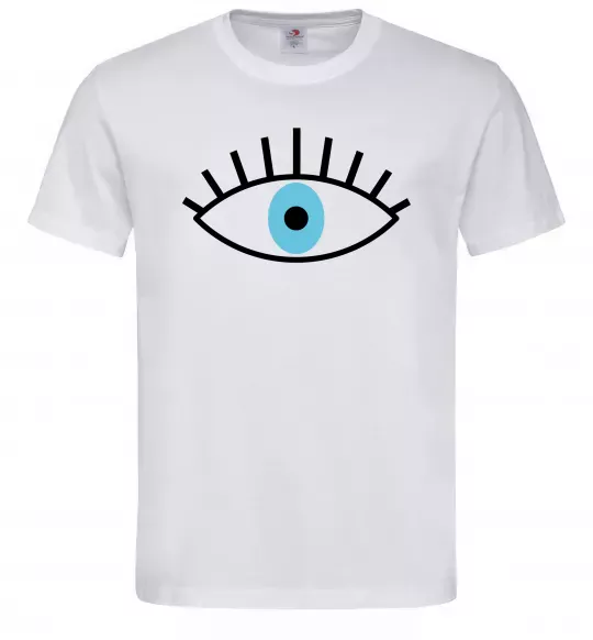 Мужская футболка Око блакитне Белый фото