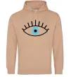 Мужская толстовка (худи) Око блакитне Песочный фото
