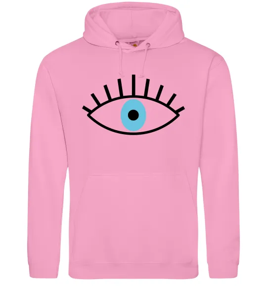 Жіноча толстовка (худі) Око блакитне Рожевий фото