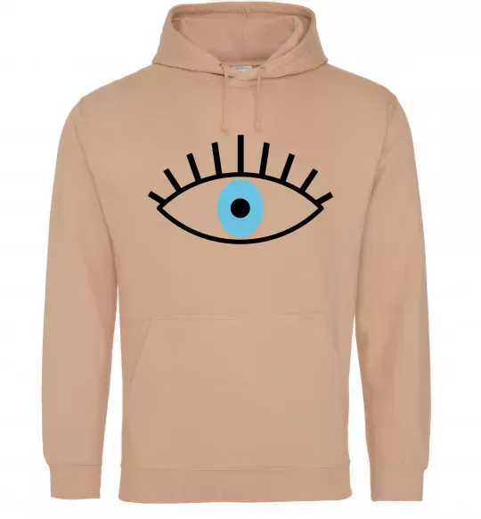 Женская толстовка (худи) Око блакитне Песочный фото