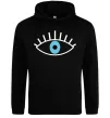 Женская толстовка (худи) Око блакитне Черный фото