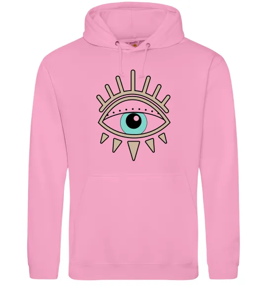 Чоловіча толстовка (худі) Око намальоване Рожевий фото