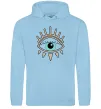 Чоловіча толстовка (худі) Око намальоване Блакитний фото