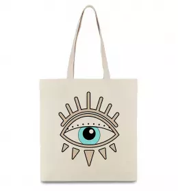 Эко-сумка Око намальоване Бежевый фото