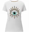 Женская премиум футболка Око намальоване Белый Женская премиум футболка Око намальоване Белый фото