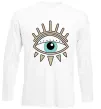Лонгслів Око намальоване Білий фото