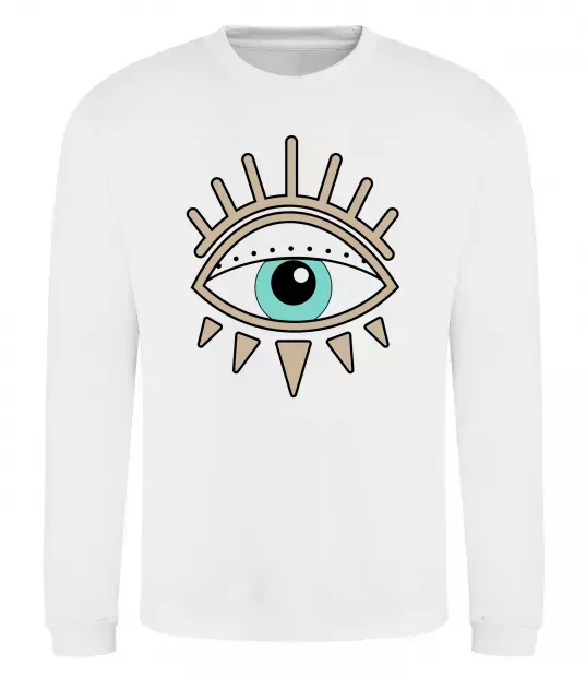 Свитшот Око намальоване Белый фото
