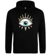 Чоловіча толстовка (худі) Око намальоване Чорний фото