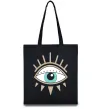Эко-сумка Око намальоване Черный Эко-сумка Око намальоване Черный фото