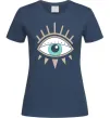 Женская футболка Око намальоване Темно-синий Женская футболка Око намальоване Темно-синий фото