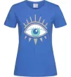 Женская футболка Око намальоване Ярко-синий Женская футболка Око намальоване Ярко-синий фото