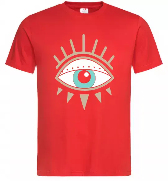 Мужская футболка Око намальоване Красный фото