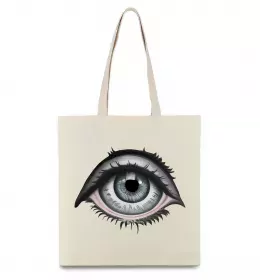 Эко-сумка Око з віями Бежевый фото