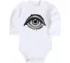 Детский боди Око з віями Белый фото