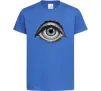 Дитяча футболка Око з віями Яскраво-синій Дитяча футболка Око з віями Яскраво-синій фото