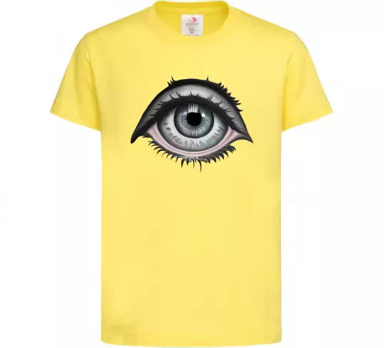 Дитяча футболка Око з віями Лимонний фото
