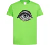 Дитяча футболка Око з віями Лаймовий Дитяча футболка Око з віями Лаймовий фото