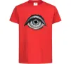 Дитяча футболка Око з віями Червоний Дитяча футболка Око з віями Червоний фото