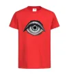 Дитяча футболка Око з віями Червоний фото
