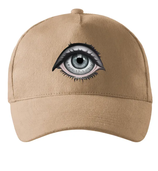 Кепка Око з віями Пісочний фото