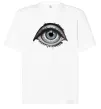 Футболка Оверсайз Око з віями Белый фото