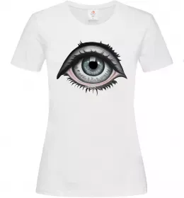 Женская футболка Око з віями Белый фото