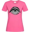 Жіноча футболка Око з віями Яскраво-рожевий Жіноча футболка Око з віями Яскраво-рожевий фото