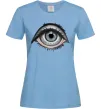Жіноча футболка Око з віями Блакитний Жіноча футболка Око з віями Блакитний фото