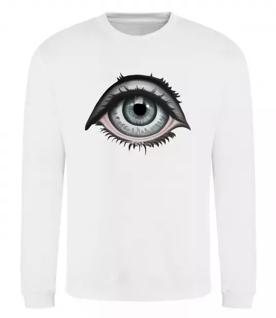 Світшот Око з віями Білий фото