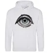 Чоловіча толстовка (худі) Око з віями Сірий меланж фото