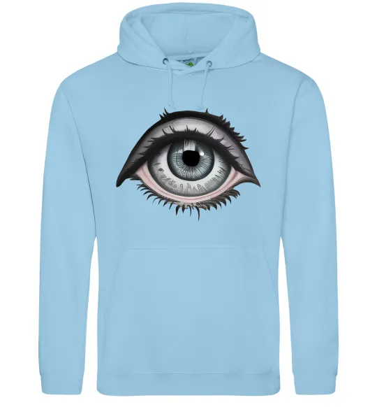 Мужская толстовка (худи) Око з віями Голубой фото