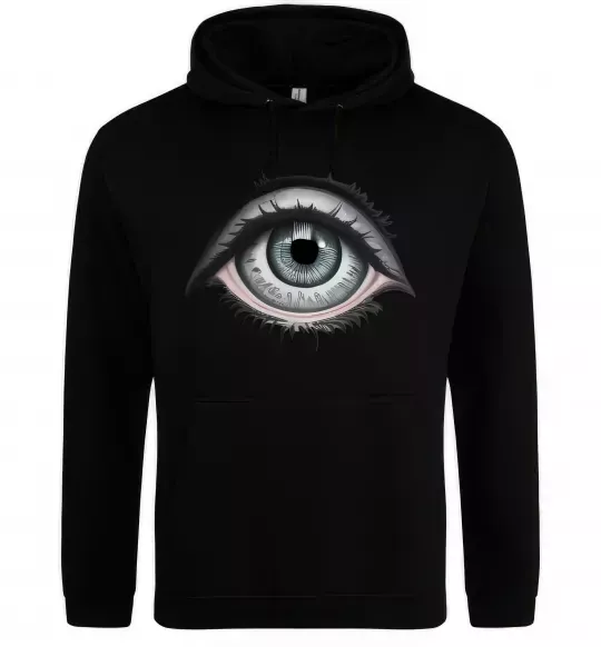 Женская толстовка (худи) Око з віями Черный фото