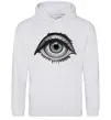 Женская толстовка (худи) Око з віями Серый меланж фото