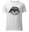 Мужская премиум футболка Око з віями Белый фото
