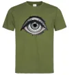 Чоловіча футболка Око з віями Оливковий Чоловіча футболка Око з віями Оливковий фото