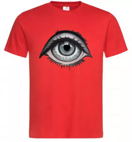 Чоловіча футболка Око з віями Червоний фото
