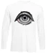 Лонгслів Око з віями Білий Лонгслів Око з віями Білий фото