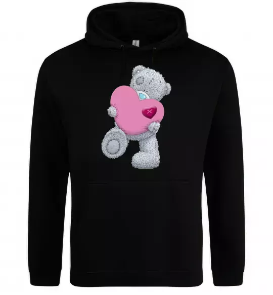 Мужская толстовка (худи) Ведмедик Teddy Черный фото