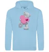 Чоловіча толстовка (худі) Ведмедик Teddy Блакитний фото