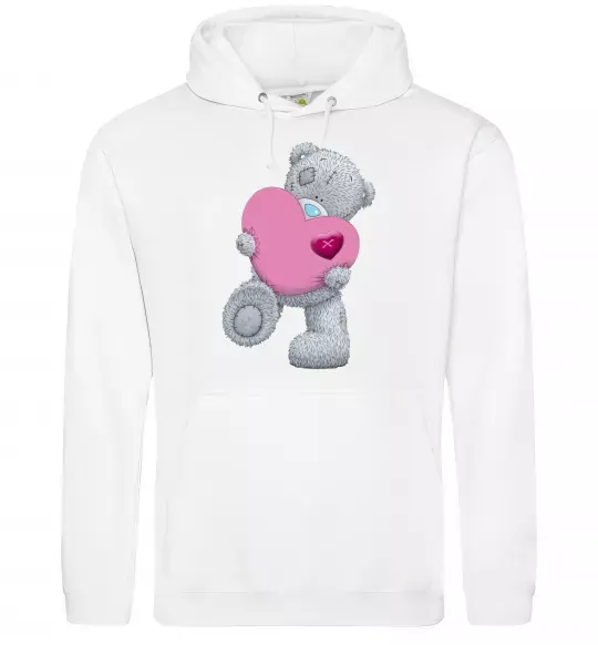 Женская толстовка (худи) Ведмедик Teddy Белый фото