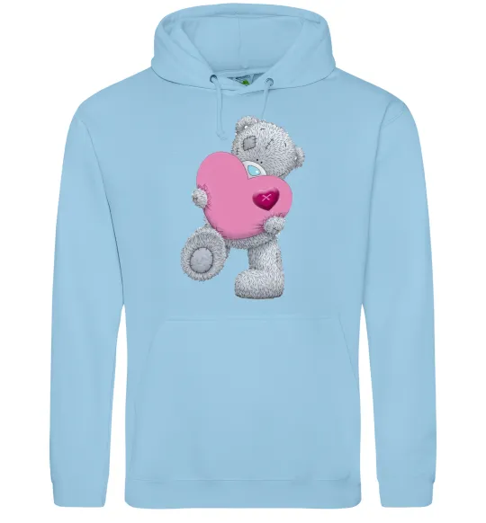 Жіноча толстовка (худі) Ведмедик Teddy Блакитний фото