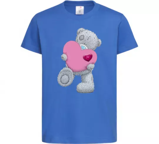 Дитяча футболка Ведмедик Teddy Яскраво-синій фото