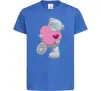 Дитяча футболка Ведмедик Teddy Яскраво-синій фото